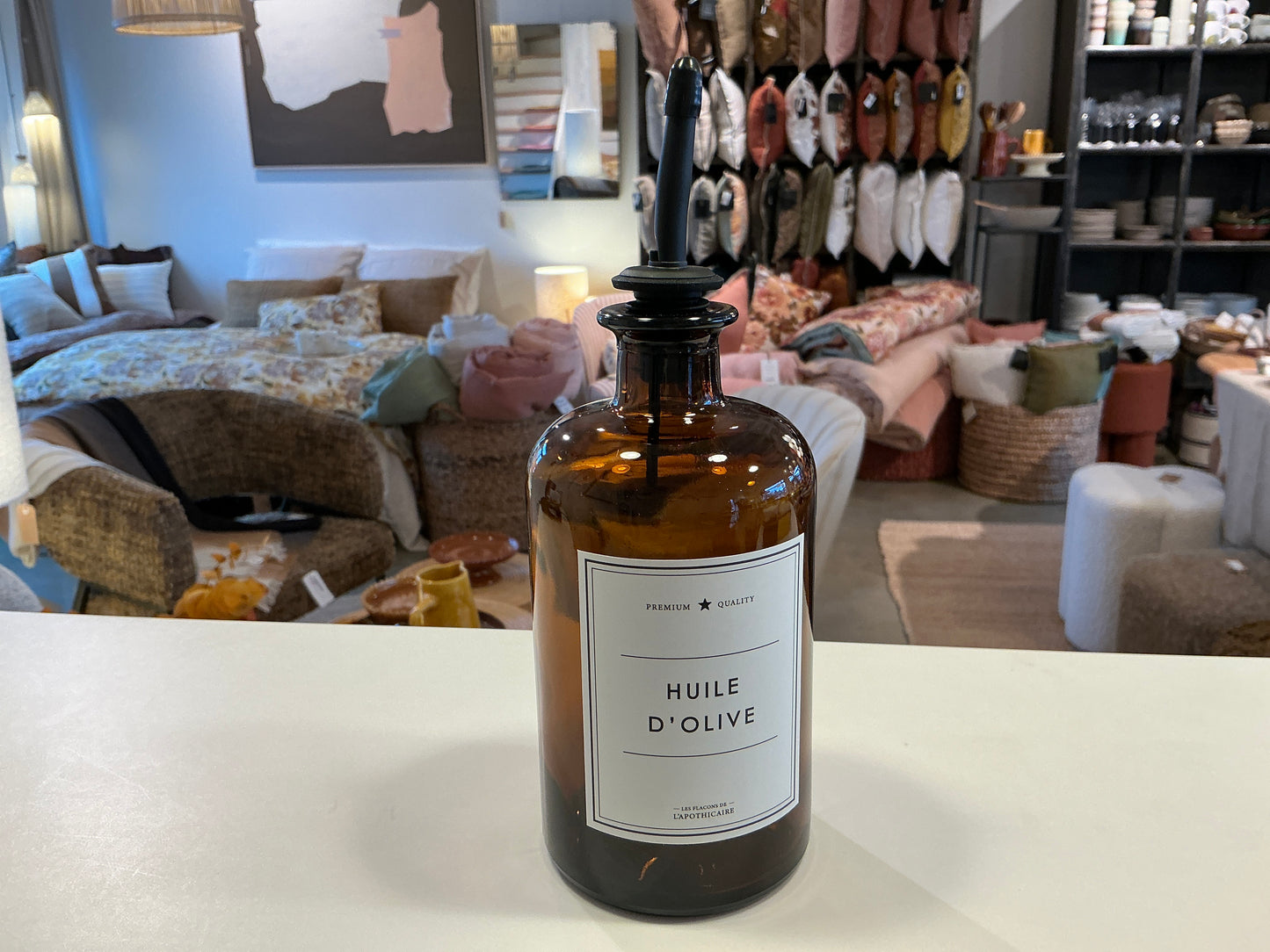 FLACON HUILE D’OLIVE AMBRE