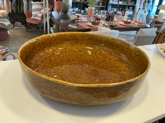 Plat Spiro moutarde 24x5,5 cm
