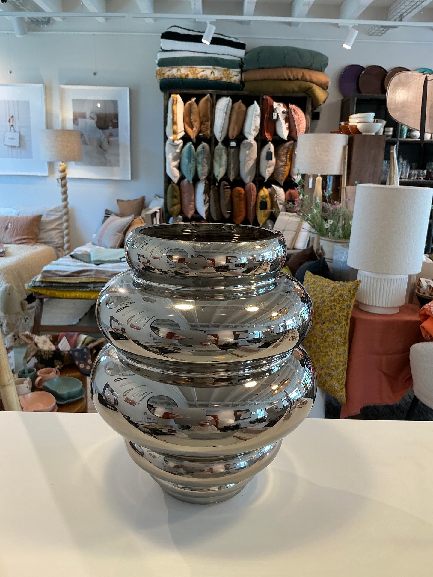Vase Zorya chromé