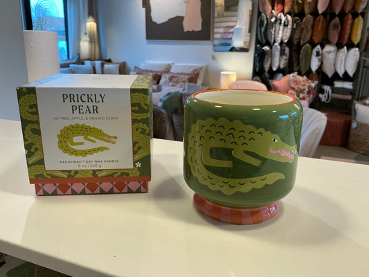 BOUGIE EN CERAMIQUE crocodile