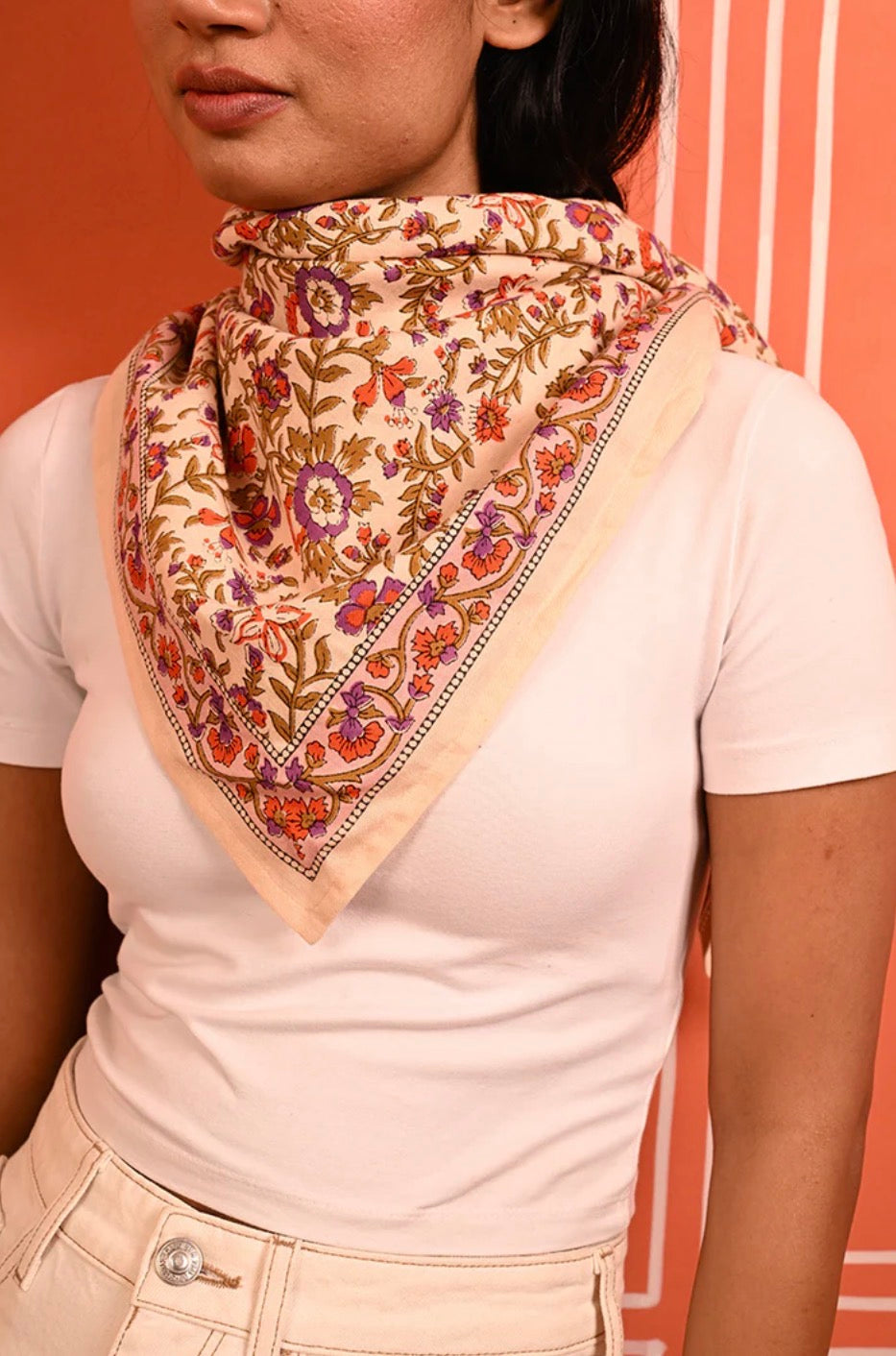 Grand foulard Calypso Flame Byzantine