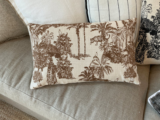 COUSSIN MOCOA CAMEL ET ÉCRU