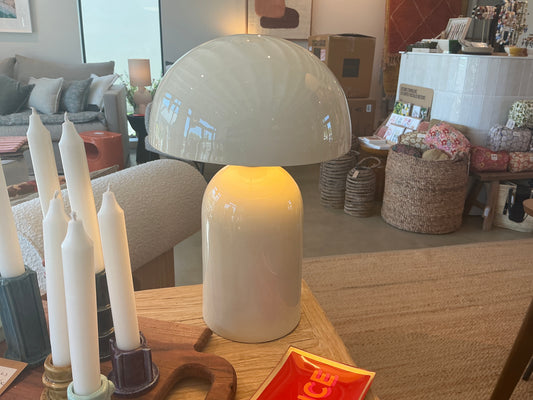 Lampe métal ivoire