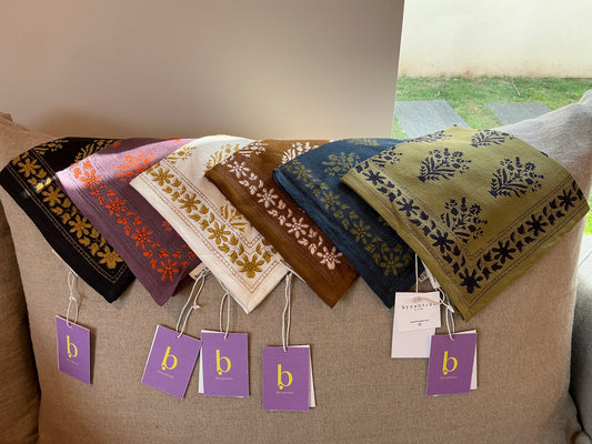 Petit foulard Galatie écru Byzantine