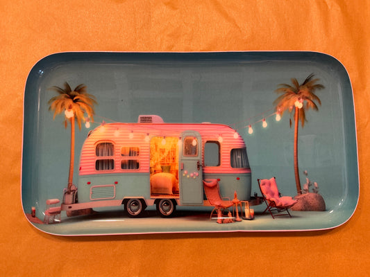 PETIT PLATEAU CARAVANE ROSE