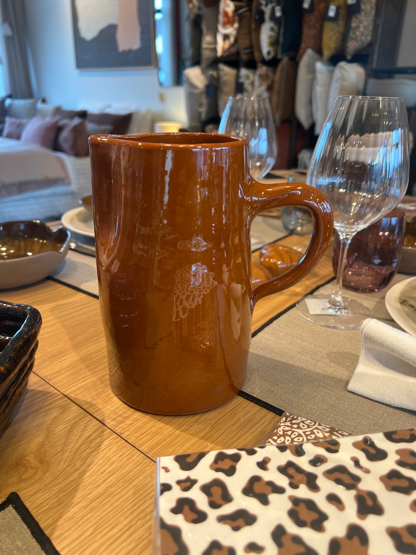 Carafe artisanale rouille