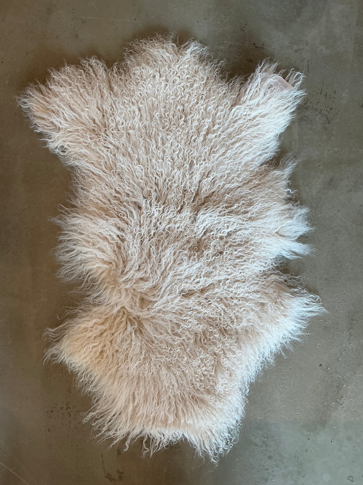 Peau de mouton tibétain naturel