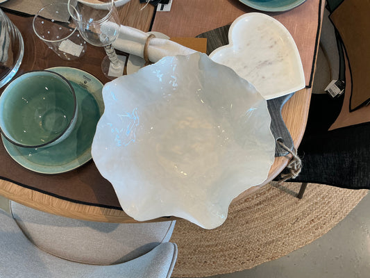 Grande coupe porcelaine blanche