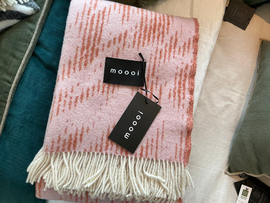 Plaid brushing Sloth Blanket Pink Rust 130 X 200