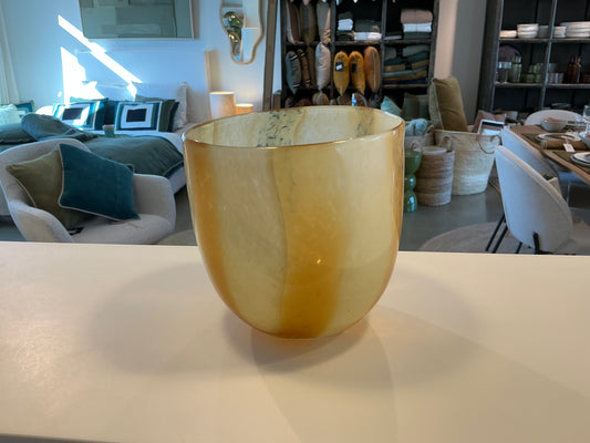 Vase/ photophore CANNES AMBRE 01