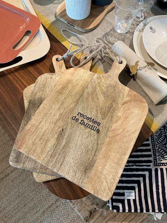 Planche Recettes de famille