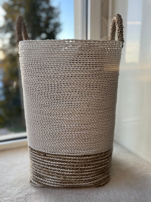 Grand Panier BLANC ET NATUREL