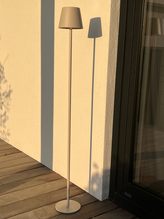 LAMPE SUR PIED RECHARGEABLE BEIGE
