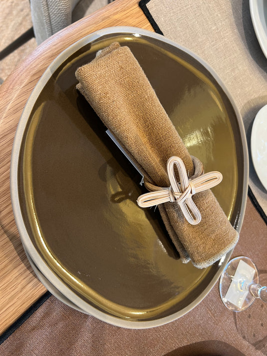 ASSIETTE POMAX PRIMEVAL OLIVE
