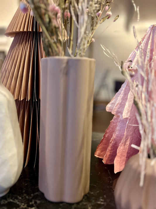 VASE CYLINDRE BUN ROSÉ