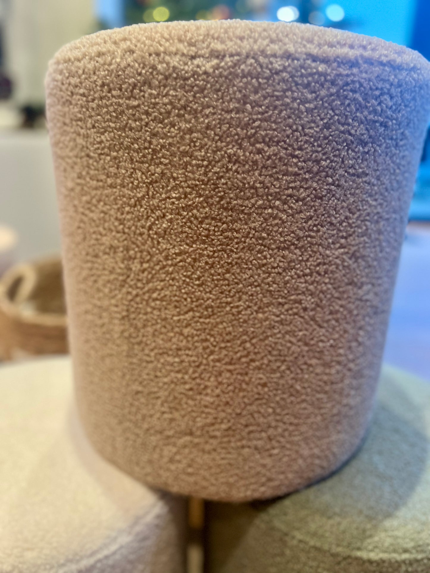 POUF EN BOUCLETTE VERT
