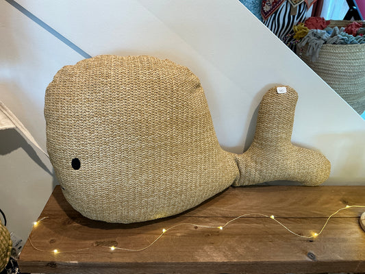 Coussin baleine jute