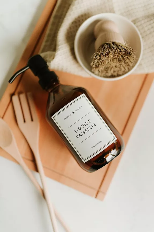 FLACON LIQUIDE VAISSELLE AMBRE