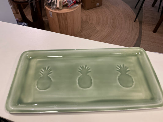 Plateau  allégra vert 30x 15 cm