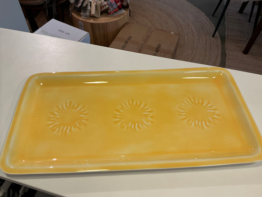 Plateau  allégra jaune 30x15 cm