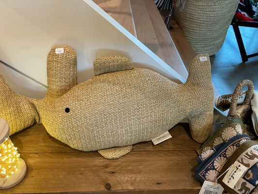 Coussin poisson jute