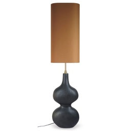 LAMPADAIRE ORGANIQUE NOIR L 32 P 18 H 138 CM