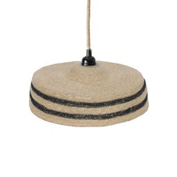 ABAT JOUR POUR SUSPENSION INSPIRATION RAYURES NOIRES D 45 CM